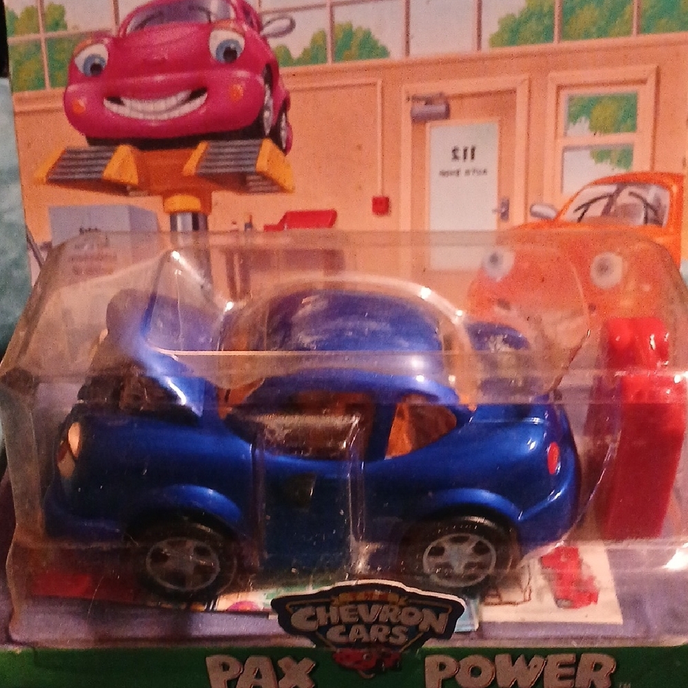 Chevron Cars Pax Power Blue Toy Car